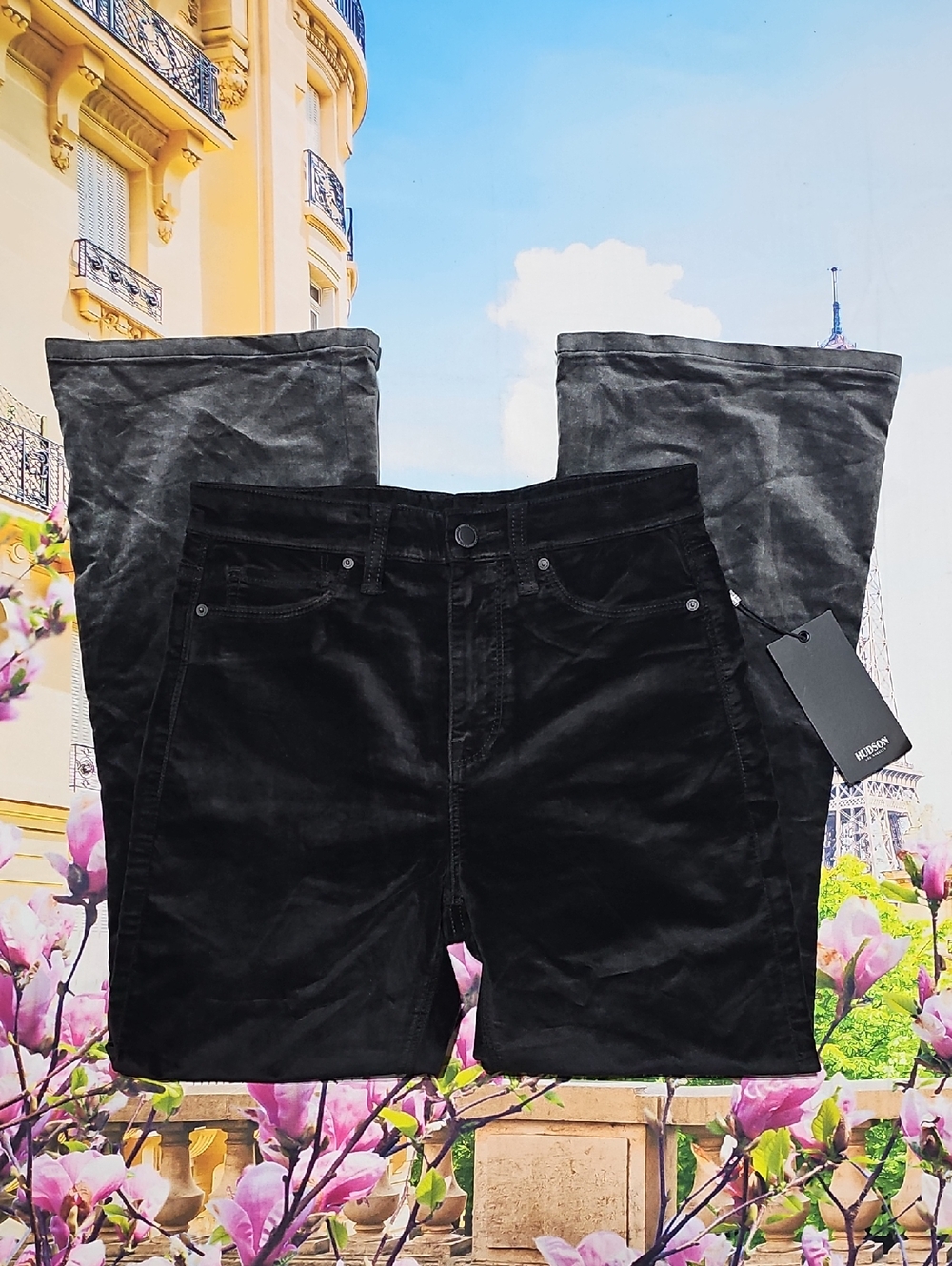 Hudson Ombre‎ Holly High Rise Crop Flare Pants New Size 25